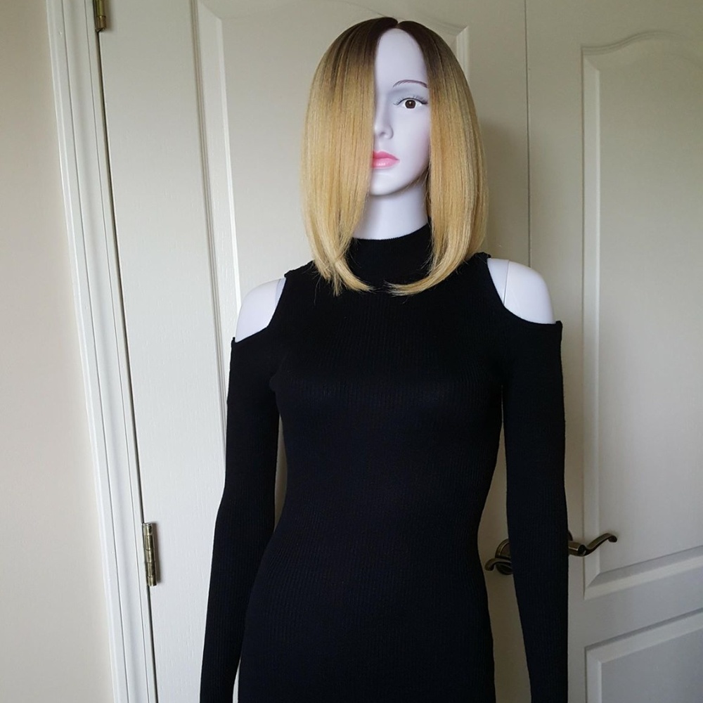 Fashion Nova Cold Shoulder Knitted Dress NWT